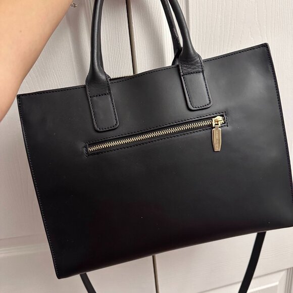 OFFICINA ARTIGIANA Made In Italy Ruga Leather Structured Shoulder handBag - Picture 5 of 11